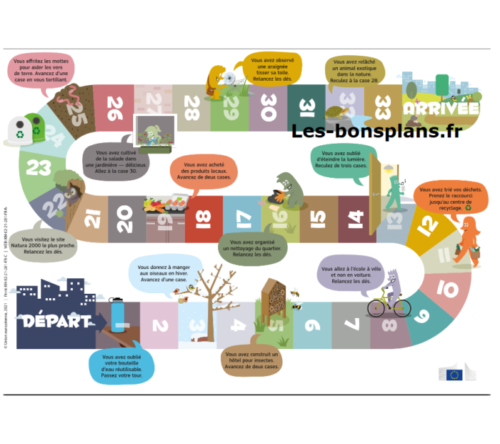 Jeu de l'oie sur la biodiversité gratuit