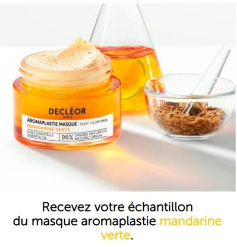 Échantillon gratuit du masque visage Decléor 