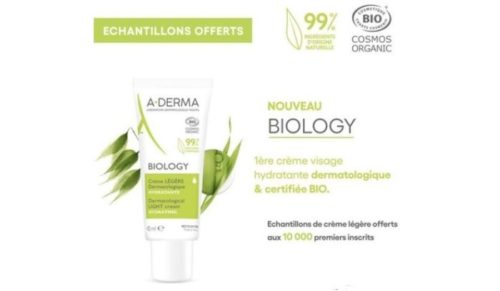 Échantillon gratuit de la crème Biology A-Derma