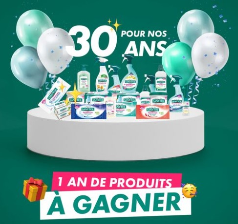 1 an de produits Sanytol gratuits