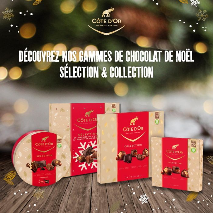 Coffrets de Noël Côte d'Or gratuits