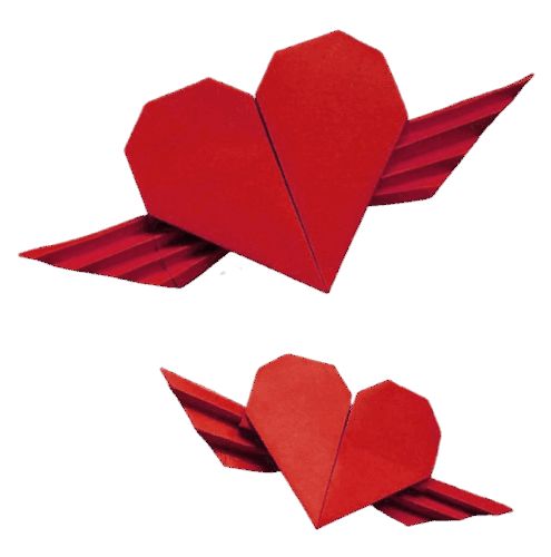 Kit coeur origami gratuit
