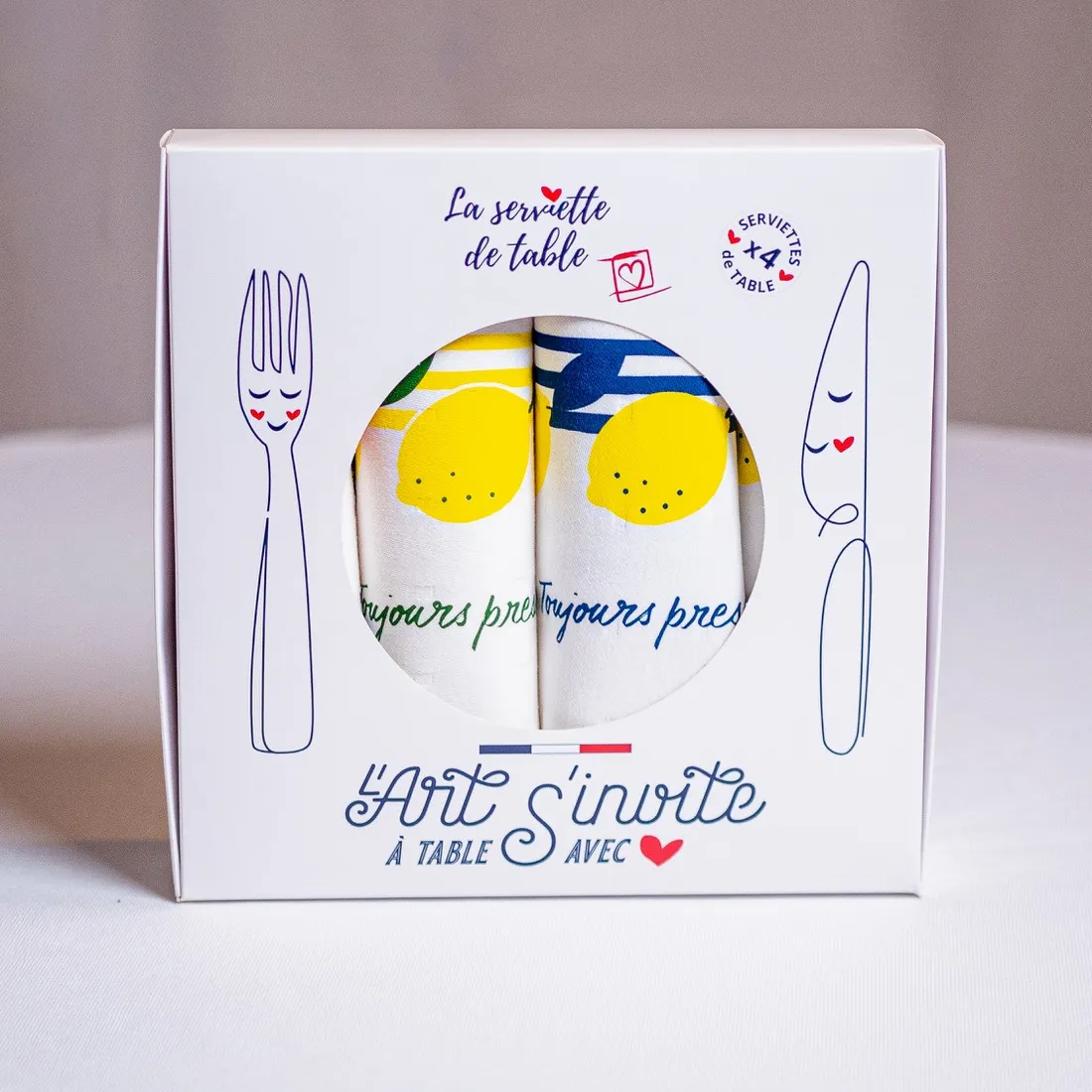 Coffrets Serviette de table gratuites